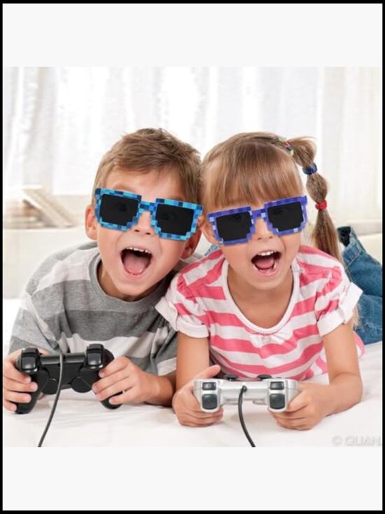 36 Pack Pixel Sunglasses Retro Gamer Eyewear Party Favors main image 4